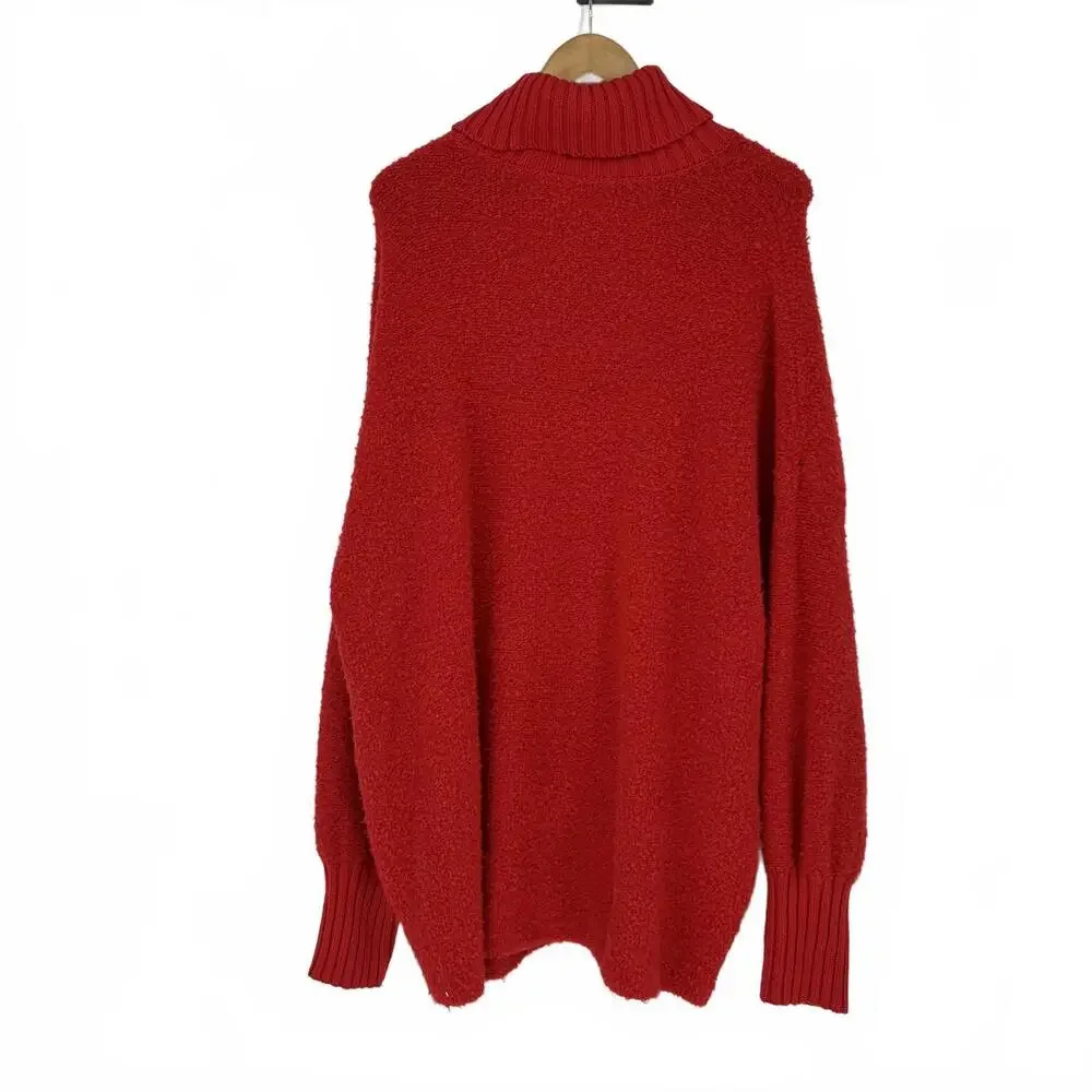 Offline by aerie Oversized Red Turtleneck Sweater Cabincore - Picture 3 of 9